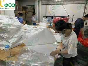 check heat-laminated non-woven bags at L'eco