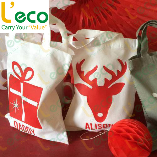 Christmas canvas bags