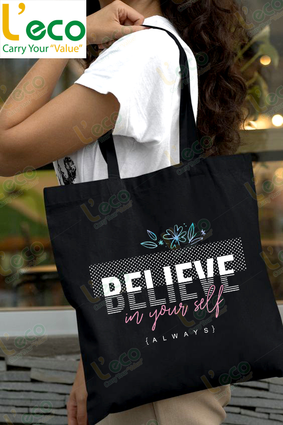 canvas bag with logo printed