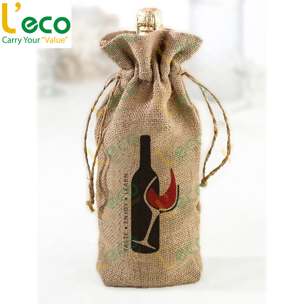 jute wine bag