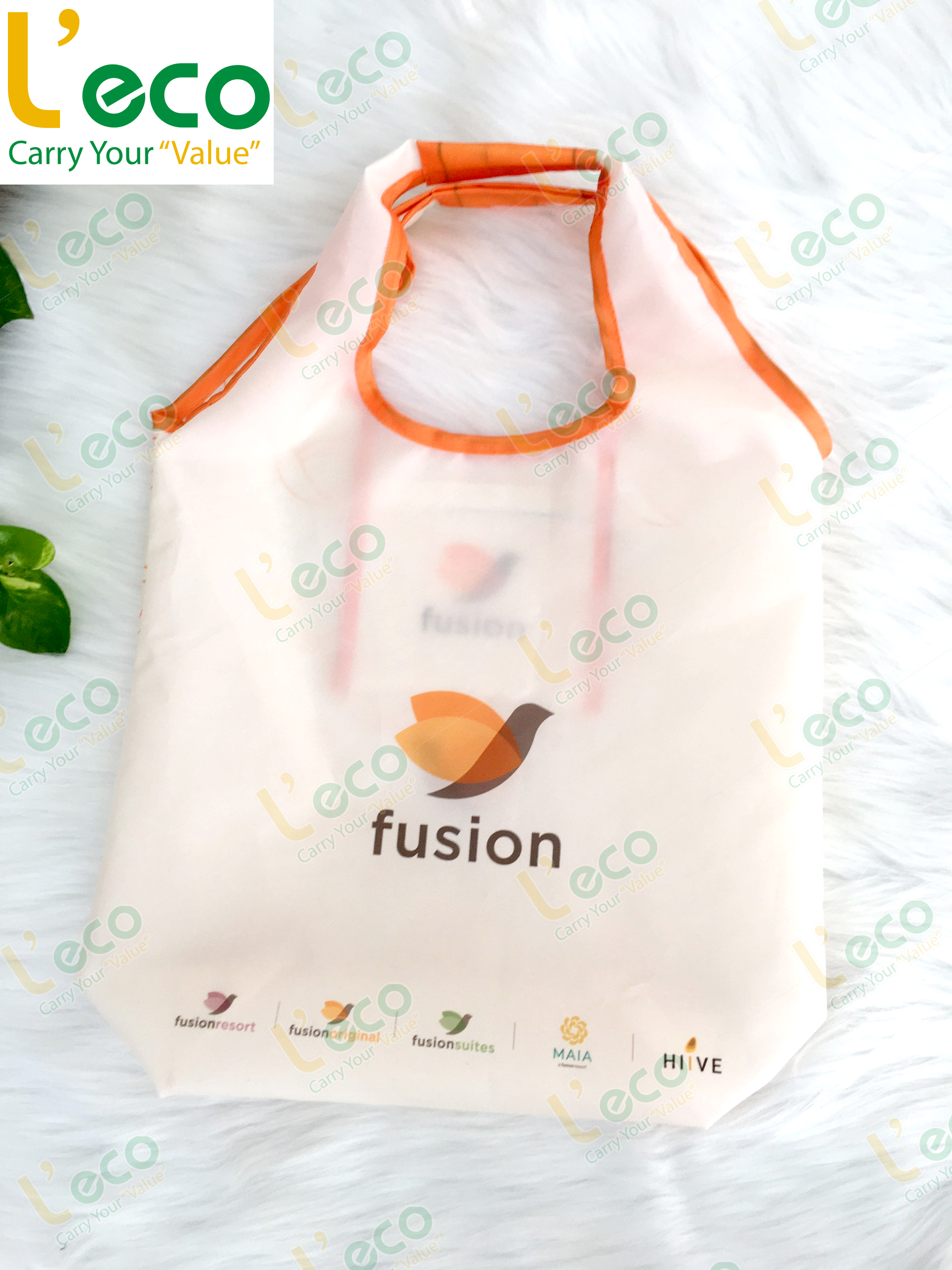 Logo printed polyester bag