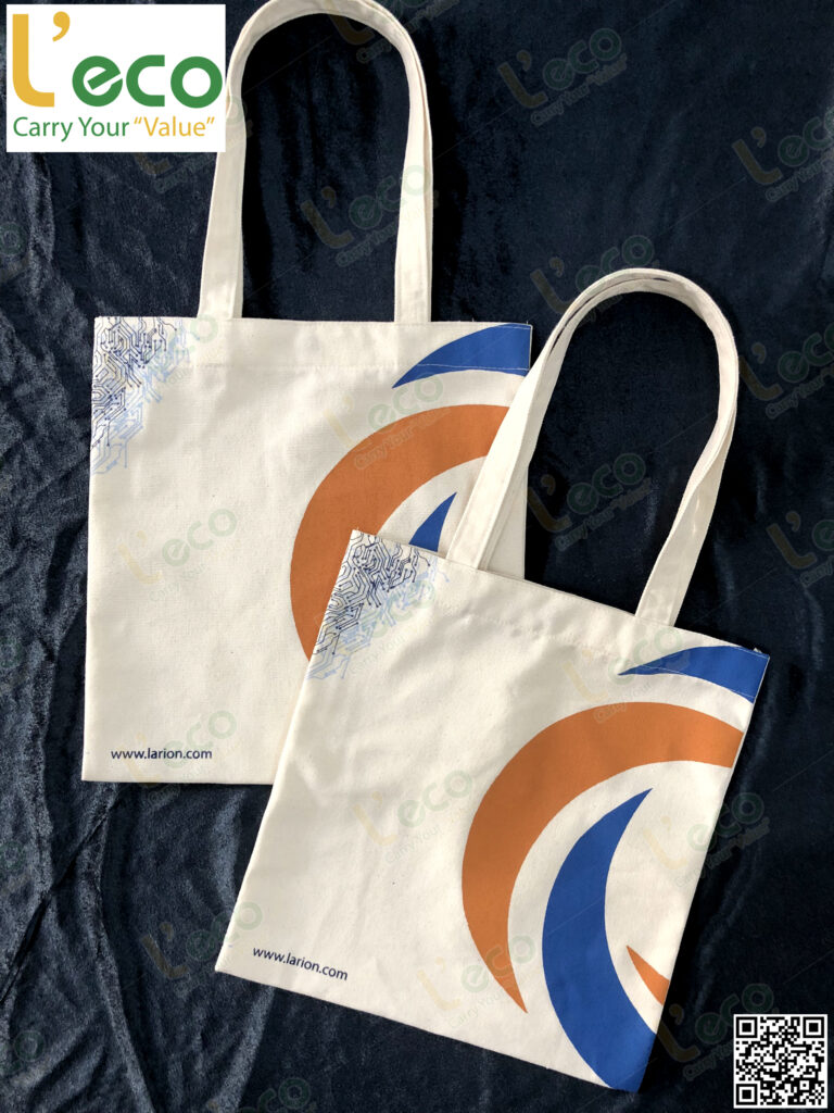 logo printed tote bag