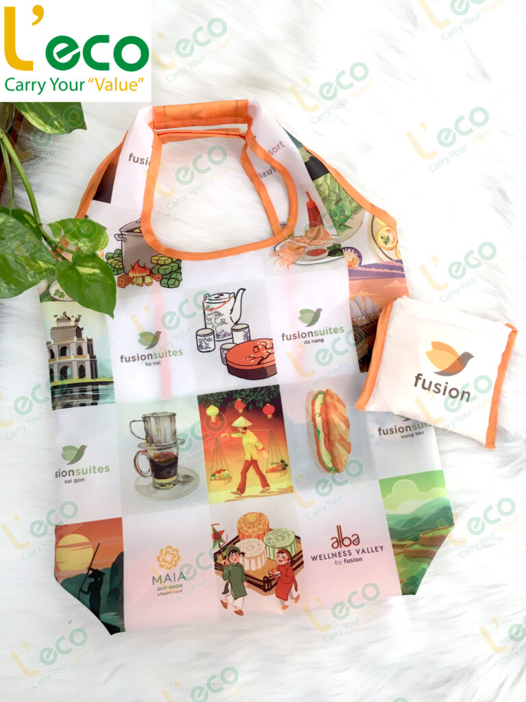 polyester fabric bag with logo