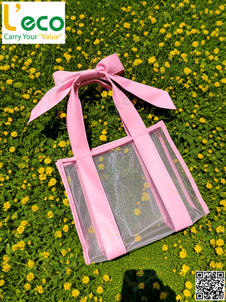 pink mesh bag