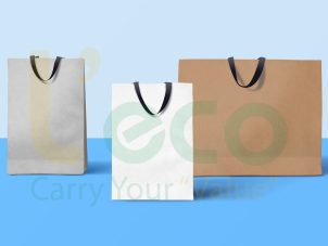 PAPER BAGS OF ADVERTISING GIFTS