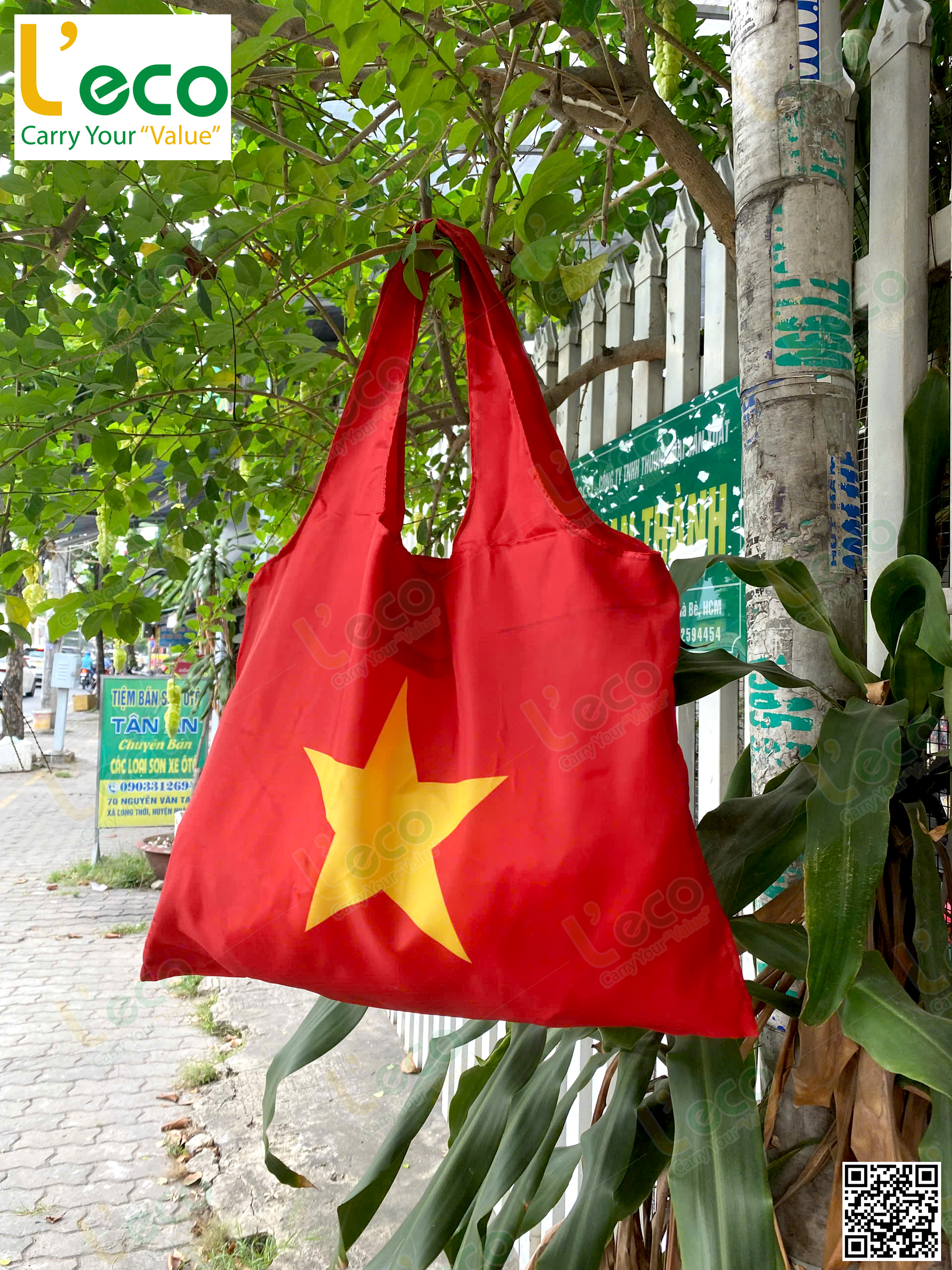 Fabric bags printed with April 30th motifs – Conveying national pride through every bag.